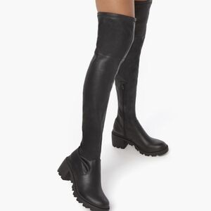 Black Over-the-Knee Women's Boots